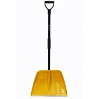 Лопата снеговая "Профи", ковш желтый 555х410мм, алюминиевый черенок, ручка V-образная, 142...