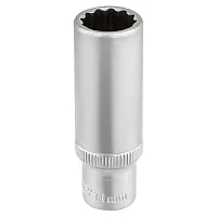 Головка глубокая 11мм (12гр.), 1/4" RockFORCE 