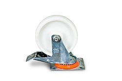 Колесо поворотное полипропилен SRCnb 55 125 мм с тормозом (N), шт  ...