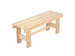 Лавочка разборная, 100х33х43 см, липа,   