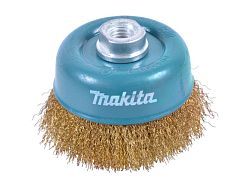 Щетка д/дрели чашечная проволочная 90 мм, М14х2 (гофрированная, латунь)  ...