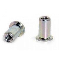 Заклепка с внутренней резьбой М4х0.7mm L11.45mm (цилиндрический бортик, сталь)  ...