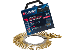 Сверла по металлу, набор 1-10мм 99пр.  