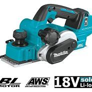 Аккум. рубанок LXT DKP 181 Z ,18 В, БЕЗ АККУМУЛЯТОРА, 11.000 об/мин, ширина: 82 мм, макс.глубина: 3,...MAKITA DKP181Z