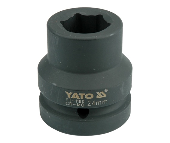 Головка торцевая ударная 1" 6гр. 24mm L59mm CrMo  YATO YT-1180