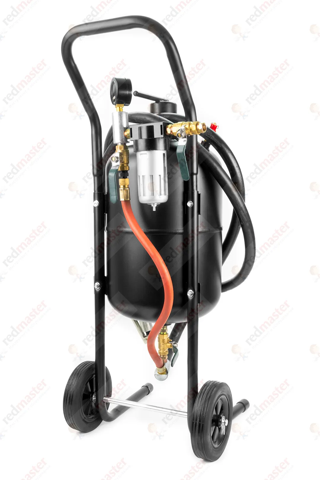 Пескоструйный аппарат передвижной пневматический напорного типа (бак 19л, 170-566л/мин, 4-8,5атм) Forsage F-SB5