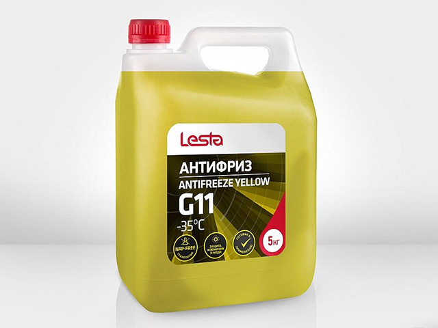 Антифриз 5 кг. (желтый) (-35°C)  LESTA G11