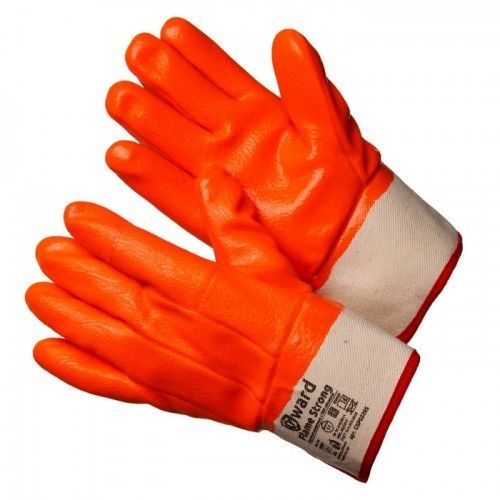 Перчатки утепленные с обливкой ПВХ оранжевого цвета, манжет-крага, р-р 11  Flame Strong   ...GWARD GSP0228S