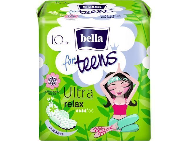 Прокладки гигиен. For Teens Ultra Relax 10 шт.  BELLA BE-013-RW10-229