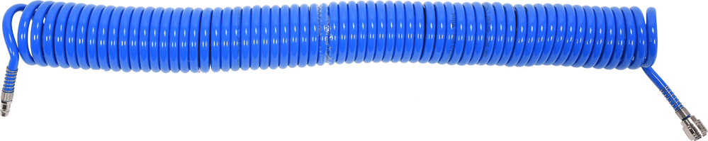 Шланг спиральный для воздуха с фитингами 8х12мм 15м (PU)  YATO YT-24209