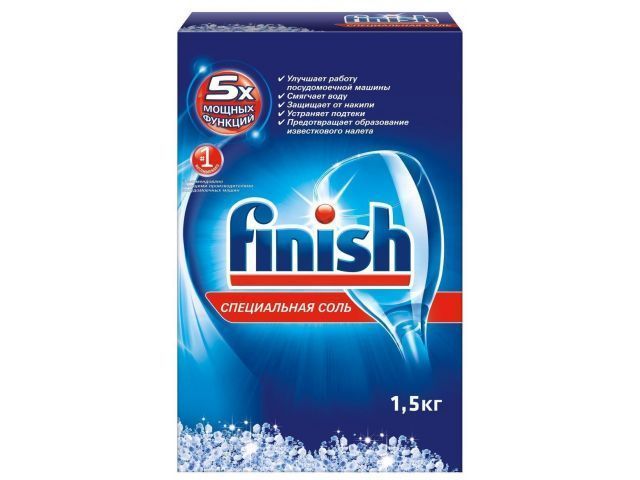Соль для посудомоечных машин 1.5 кг  FINISH 11180605