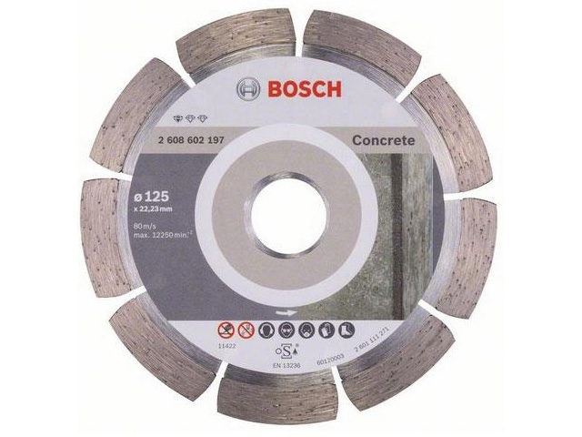 Алмазный круг 125х22 mm по бетону сегментированный STANDARD FOR CONCRETE  ...BOSCH 2608602197
