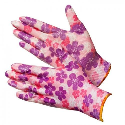 Перчатки нейлоновые с нитриловым покрытием (размер 9 (L))  Fiesta SAKURA   ...GWARD N4001-Sakura-L
