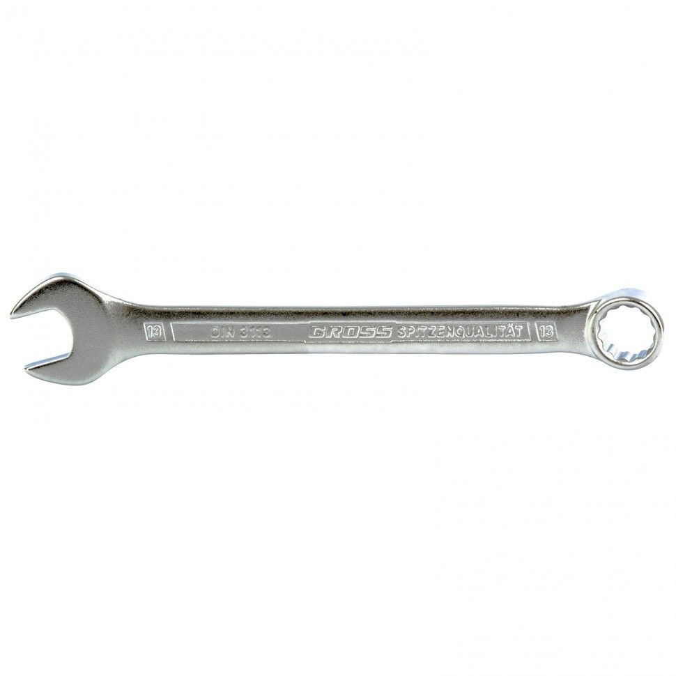 Ключ комбинированный 13 mm, CrV, холодный штамп  Gross 15132