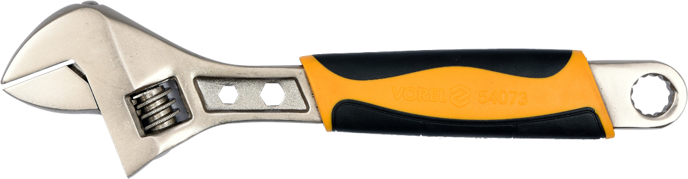 Ключ разводной с обрезиненой ручкой 300mm  VOREL 54073