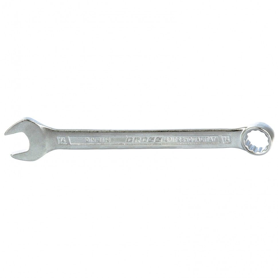 Ключ комбинированный 14 mm, CrV, холодный штамп  Gross 15133