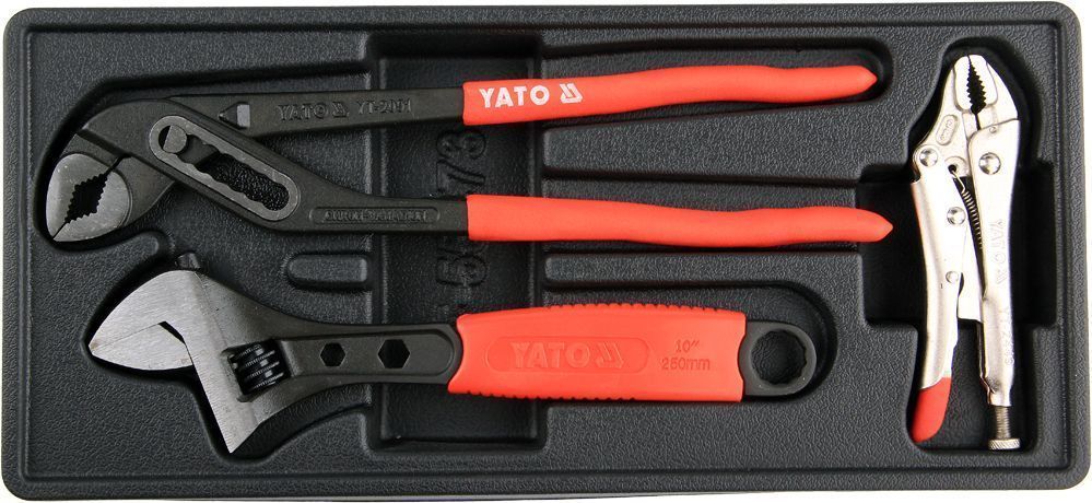 Набор губцевого инструмента в футляре (набор 3шт)  YATO YT-55473