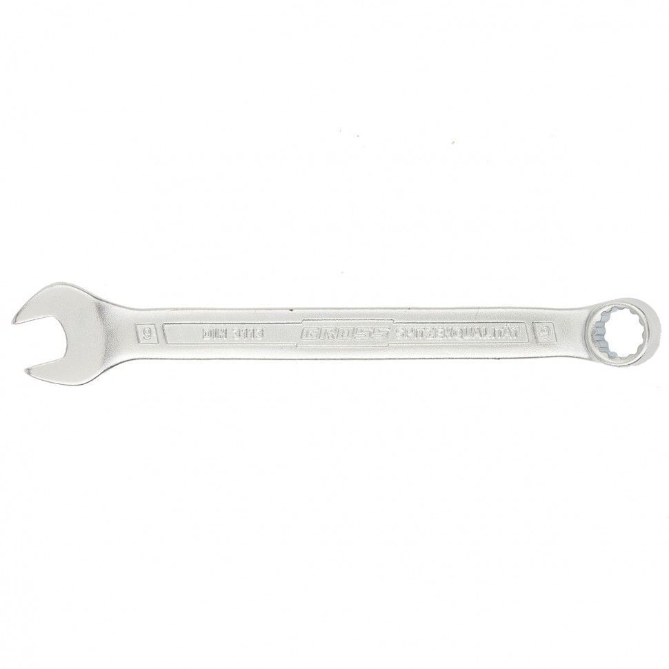 Ключ комбинированный 9 mm, CrV, холодный штамп  Gross 15128