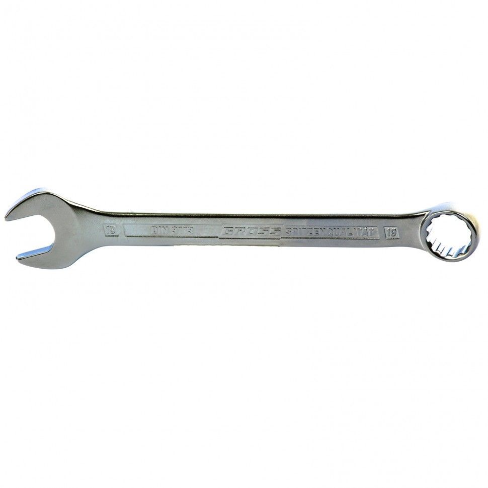 Ключ комбинированный 19 mm, CrV, холодный штамп  Gross 15138