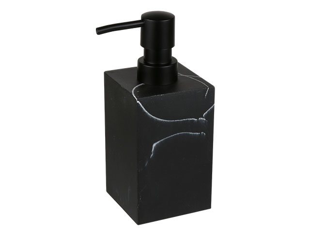 Диспенсер (дозатор) для мыла MARBLE, черный (Материал: НАТУРАЛЬНЫЙ КАМЕНЬ, полирезин)  ...PERFECTO LINEA 35-000011