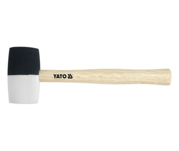 Молоток резиновый c деревянной ручкой 980гр. d72mm  YATO YT-4605