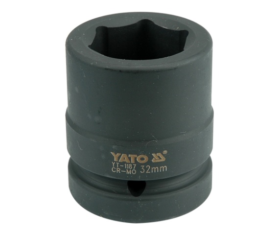 Головка торцевая ударная 1" 6гр. 32mm L61mm CrMo  YATO YT-1187