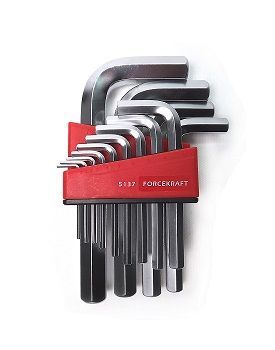 Набор ключей Г-образных 6-гранных, 13пр. (2, 2.5, 3-8, 10, 12, 14, 17, 19мм), в блистере  ...FORCEKRAFT FK-5137